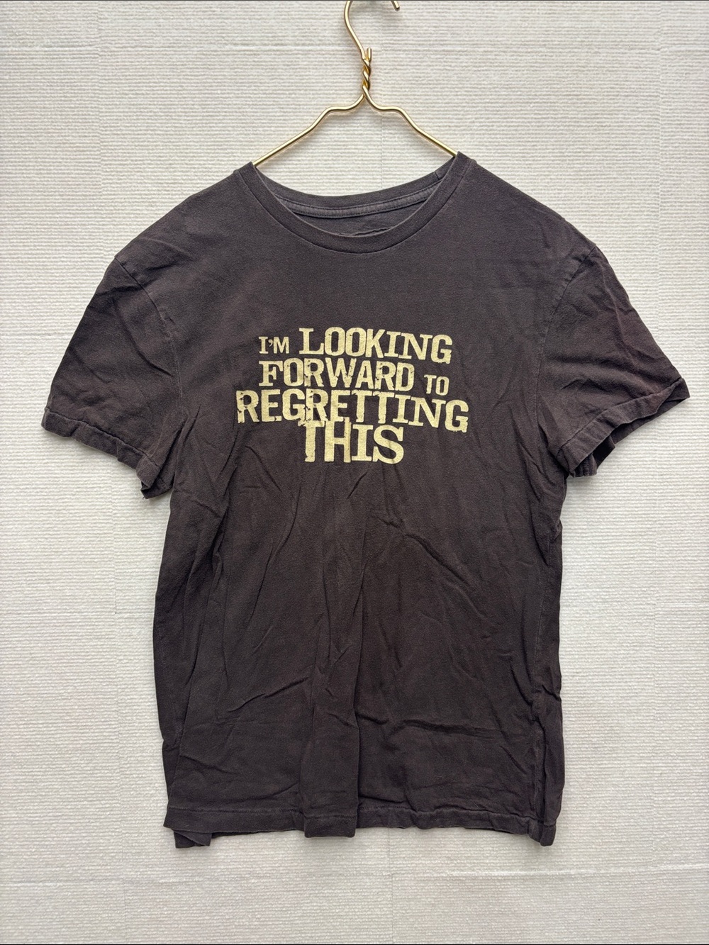 Trailer vintage fit large Graphic Tee - "I'm Looking Forward to Regretting This"